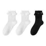 [3 шт] Кружево, лента, дизайн (2 белых + 1 черный)