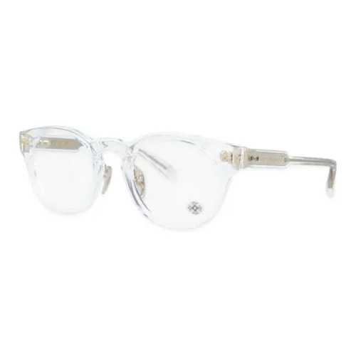 Chrome Hearts Круглые Очки с диоптриями Унисекс Прозрачный Deep Черепаховый