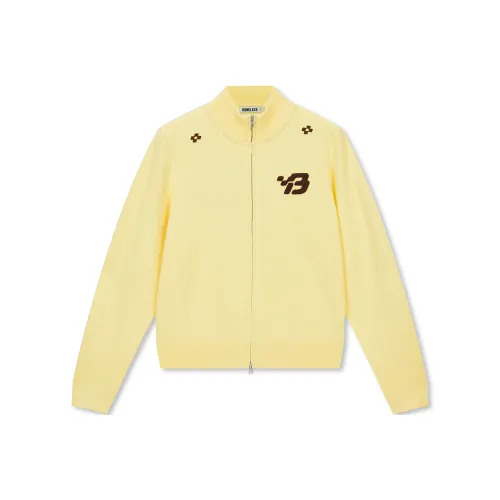 Бесшовный крой Светло-желтый Женский Трикотаж