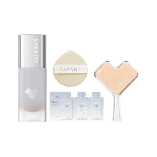 Spenny Сердце Мягкий Питательный Тональный крем + Ручной Зеркало для макияжа для Сухой до Жирной кожи в Осеннем и Зимнем