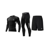 Трехкомпонентный комплект (Топ с флисовой подкладкой + Штаны с флисовой подкладкой + Шорты)