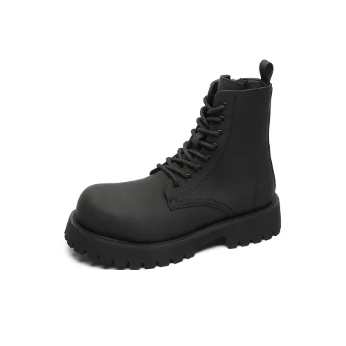 ZHENRAN Черный воин Байкеры Ботинки Мартин Boot Мужской