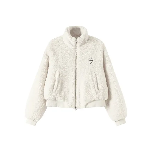 SOIE Экрю Женские Бархатные Куртки