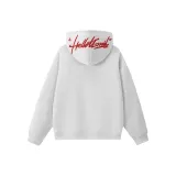 Тяжелый полиэстер-хлопок, белый, серый, фотиния, красный (с флисовой подкладкой)