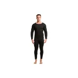 Комплект черного цвета с круглым вырезом