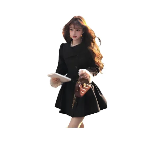 TENNE GIRL Хепберн Черное Женское Пальто