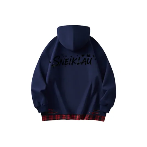SNEIKLAU Темно-синий синий унисекс свитшоты
