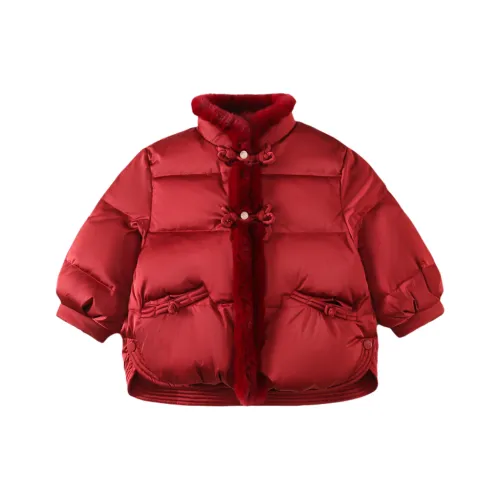 M JBABY Красный пуховик школьный возраст топы