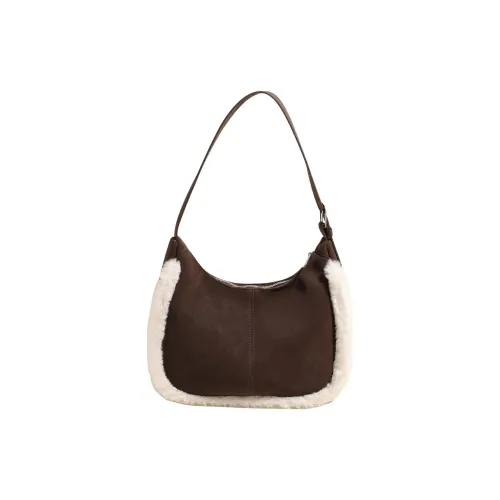 GUANJUNXIAOXIONG Замша Плечевая сумка Стандартная Женская Многоцветная