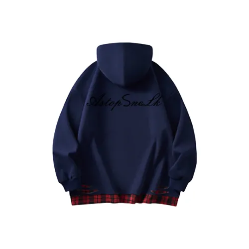 SNEIKLAU Темно-синий синий унисекс свитшоты