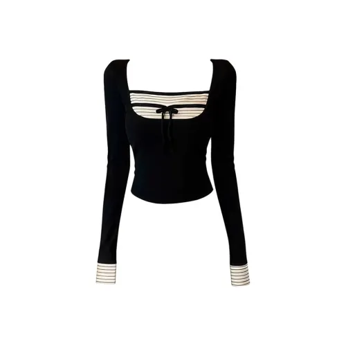 ABBY GODDESS Зимний T-рубашка Женская Черная