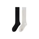 [2 пачки, однотонный флис] Черный + Белый