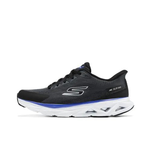 Skechers MEN'S GO Износостойкие Дышащие Низкие Кроссовки для Бега Мужские Черные Серые