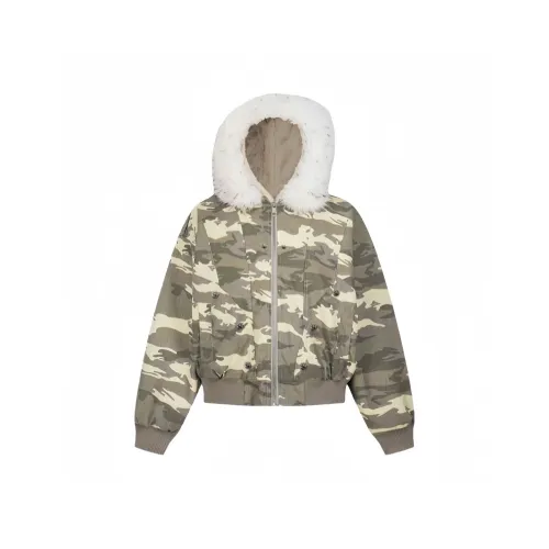 VKXOW Камуфляж Женские пуховики