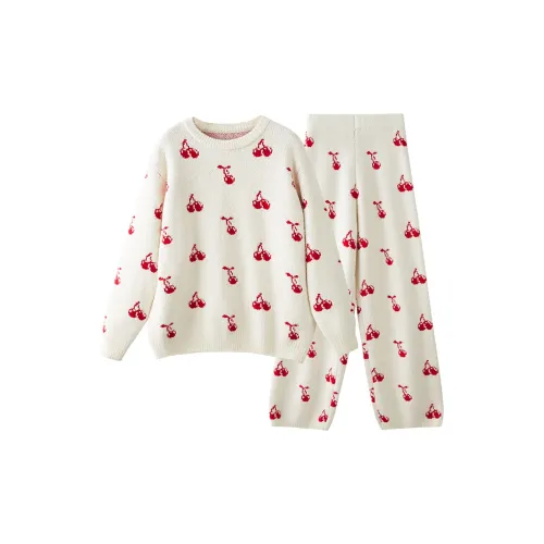 Hello Sunny Полный принт Вишня Женские Пижамные комплекты