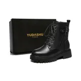 Black, Цвет HF099 [Топ Крупнозернистая текстура Коровья кожа + Утолщенный Чистая шерсть Подкладка]