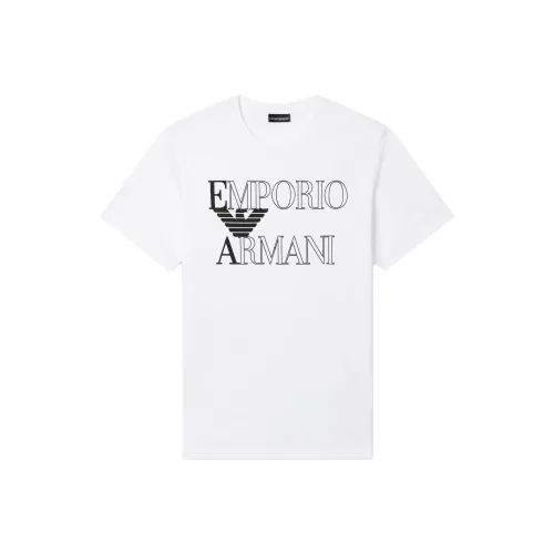 EMPORIO ARMANI Белые Мужские T-рубашки