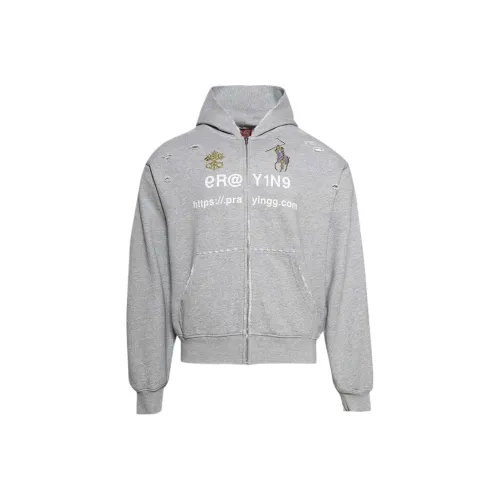 Praying Серый Мужской Свитшот