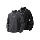 Чёрный + Тёмно-серый [Флис Утеплённый]