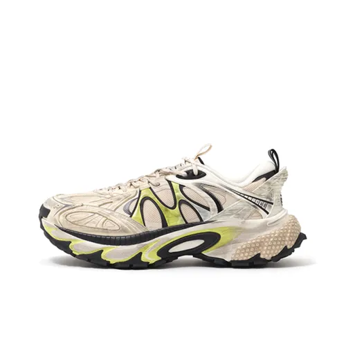 ANTA SNEAKERVERSE Устойчивый к истиранию Амортизация Низкий Топ Повседневная обувь Мужская Бежево-желтая