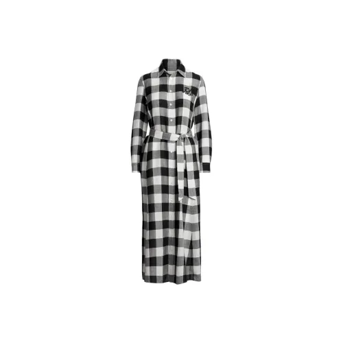 Polo Ralph Lauren Длинное платье с длинными рукавами женское