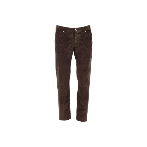 JACOB COHEN Brown Men's Casual Pants JACOB COHEN Коричневые Мужские Повседневные Брюки