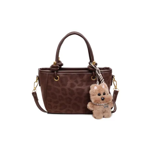 GUANJUNXIAOXIONG ПУ (полиуретан) Сумка Стандартная Женская Кофейно-коричневый Черный