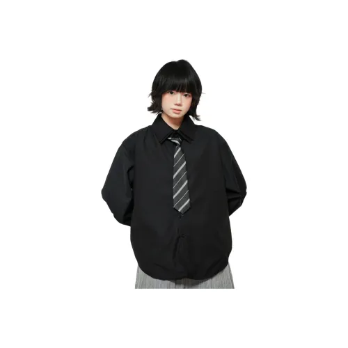 YIWANSHIDUO Черный Унисекс Рубашки