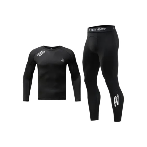 PEAK Повседневная спортивная одежда Мужской комплект из трех предметов черный