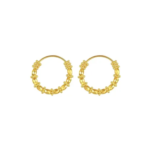 KZD Сплав Серьги-кольца Удачи Женские