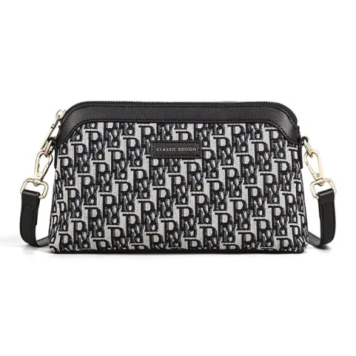 PESASRIE Ткань Синтетическая кожа Сумка через плечо Стандартная Женская Экстрим Найт Черный