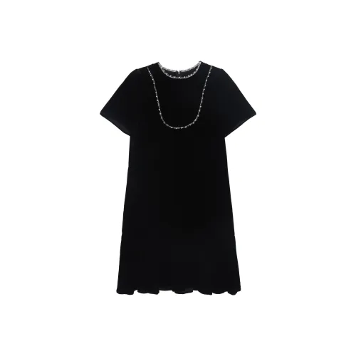 GZQJ Короткий рукав Платье Женское