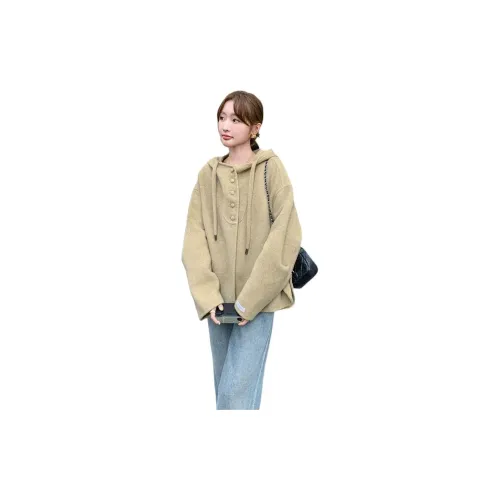 LAOYECHE Желтое Женское Пальто