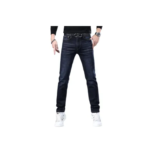 CHAOZHANGGUI Темно-синие мужские джинсы
