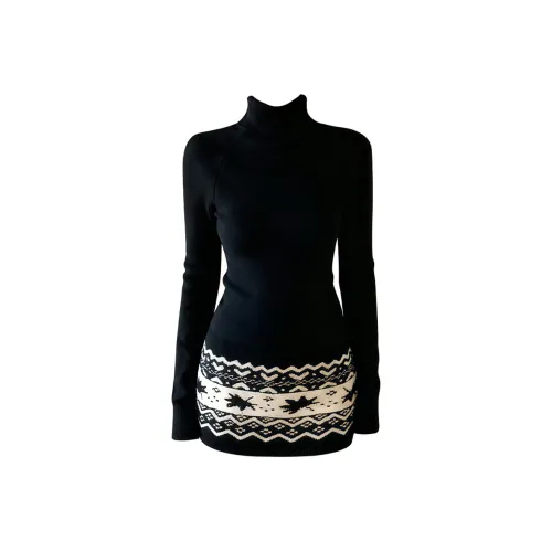 GRAYISMOON Длинное платье с длинными рукавами женское