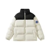 Хаки хлопковый пуховик (утеплённый)