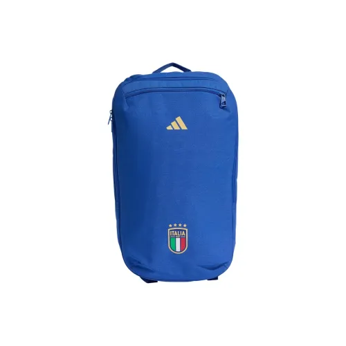 Adidas FootballItaly Полиэстер Рюкзак Унисекс Смелый Синий Светлый Цвет Регби Золотой