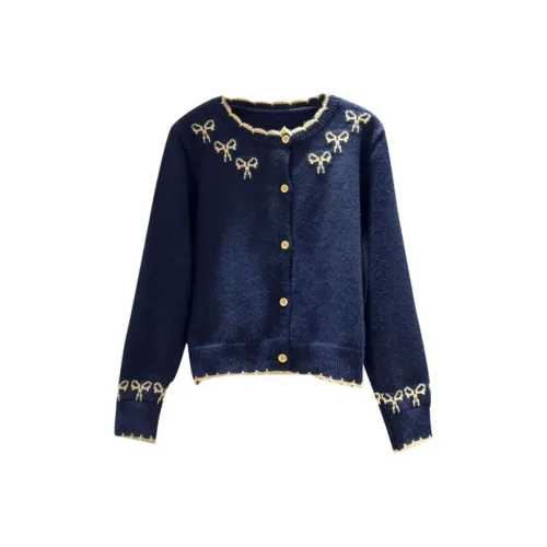 ABBY GODDESS Синий Пальто Женские Трикотаж