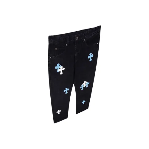 OKPI Черный [Синий логотип] Унисекс Джинсы