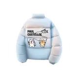 Синий (утолщенный хлопковый пуховик)