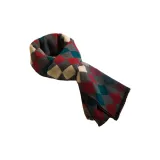 Многоцветный ромб узор - красный, синий