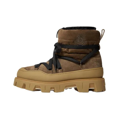 Moncler PEAK AprèS Короткие Сноубутсы Мужские Коричневые