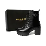 Чёрный [Высота каблука 6,0 см + Флисовая подкладка внутри]