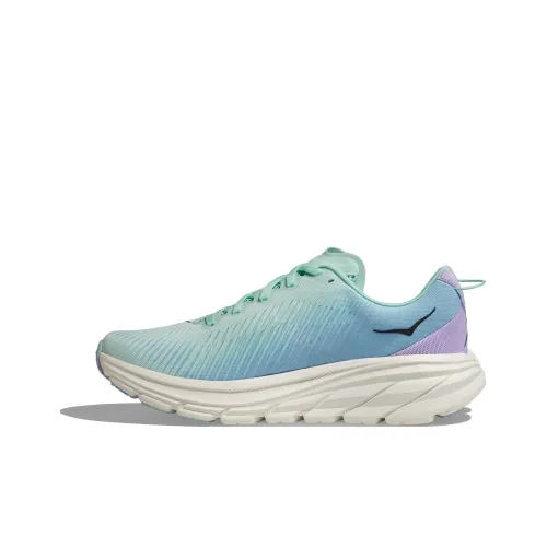 HOKA ONE ONE Rincon 3 Slip-resistant Abrasion-resistant Low-top Беговые кроссовки Женские Свежий синий Широкий Last Форма