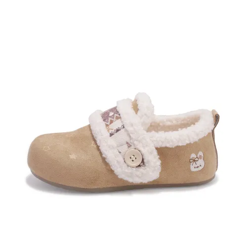 SNXR ПВХ Поливинилхлорид Тотем Флоковый Противоскользящий Тихий Домашние тапочки Женские Хаки