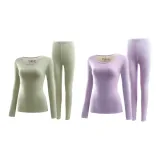 2 комплекта одежды (матча зеленый + таро фиолетовый)