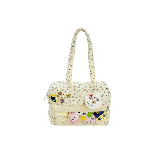 VENUCO Oxford Сумка через плечо Стандартная Женская Экрю Серый Черный