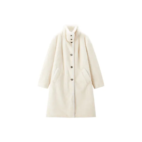 PEACEBIRD Мягкий Белый Женский Мех