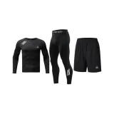 Трехкомпонентный комплект (Топ с флисовой подкладкой + Штаны с флисовой подкладкой + Шорты)