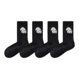 [4 упаковки, термический, дружественный к коже] 4 пары, черный